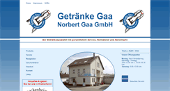 Desktop Screenshot of getraenke-gaa.de