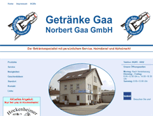 Tablet Screenshot of getraenke-gaa.de